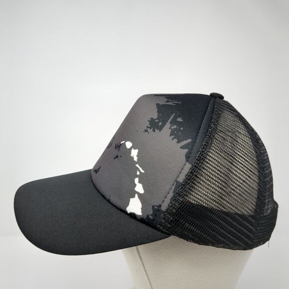 Surfware Hawaiian Classics Snapback Trucker Hat Black OS Adjustable Mesh Back - Picture 3 of 8